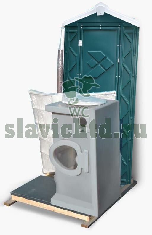 картинка Туалетная кабина EcoStyle в РАЗОБРАННОМ ВИДЕ от интернет-магазина туалетов, душевых и биотуалетов Slavichtd.RU
