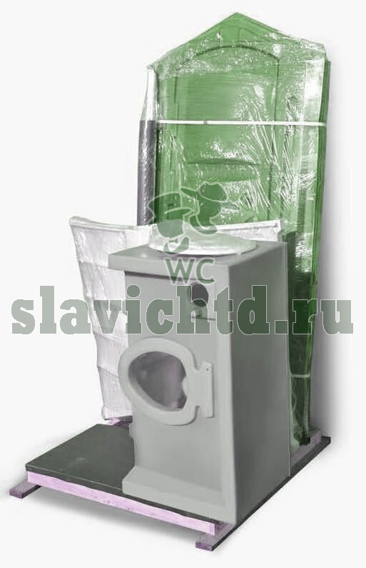 картинка Туалетная кабина EcoGR ЛЮКС в РАЗОБРАННОМ ВИДЕ от интернет-магазина туалетов, душевых и биотуалетов Slavichtd.RU